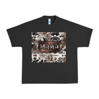 Pigment Black mama cowhide cowgirl Urban Heavy Tee - CowGirlArtShop