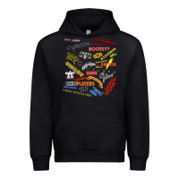 Black Just A Little Funk Urban Hoodie - longCreatives