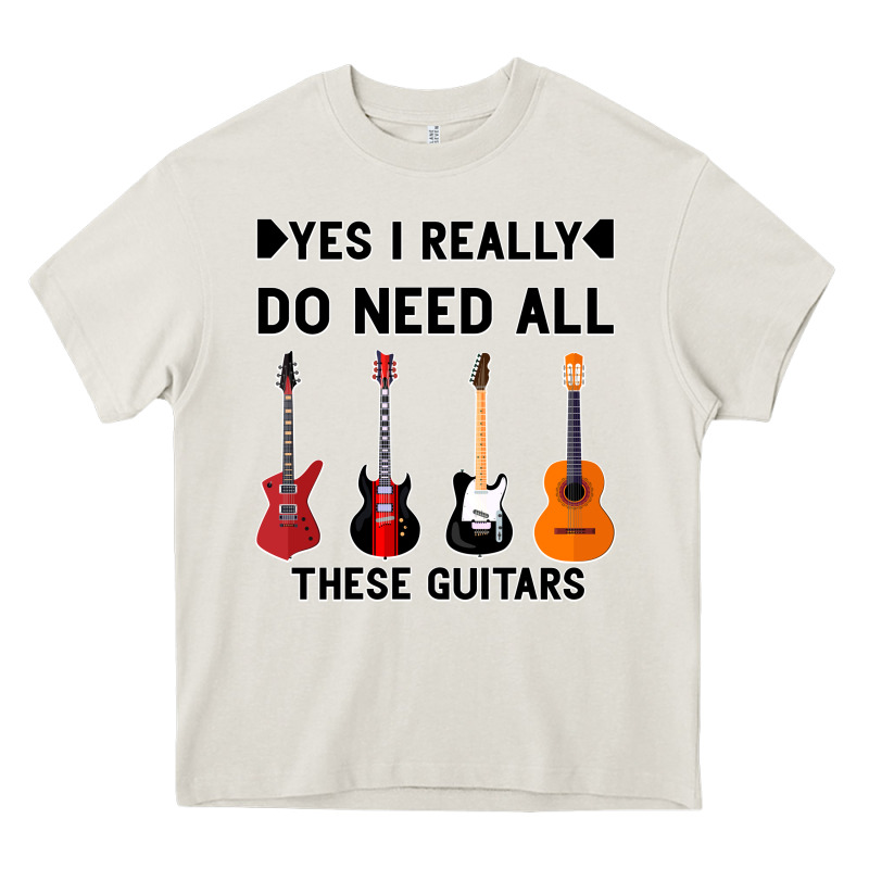 Yes I Really Do Need All These Guitars Heavy Core Tee by Bettercallsaul | Teevron