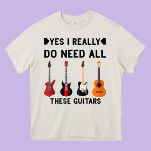 Yes I Really Do Need All These Guitars Heavy Core Tee Designed By Bettercallsaul