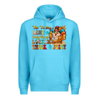 Ocean Blue thanksgiving turkey humor Premium Hoodie - CowhideDigitalArt