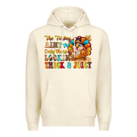 Sandshell thanksgiving turkey humor Premium Hoodie - CowhideDigitalArt
