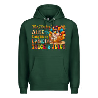 Sports Green thanksgiving turkey humor Premium Hoodie - CowhideDigitalArt