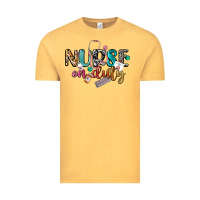 Vintage Mustard Nurse on duty Vintage Tee - CowGirlArtShop