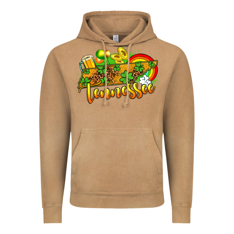 St. Patrick's Tennessee Map Vintage Hoodie by OliviaCreatesArt | Teevron