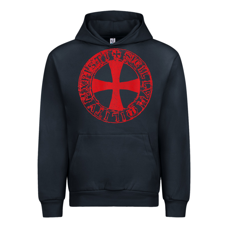 Mens Crusader Knight  Knights Templar Cross T  Badge Urban Hoodie by longCreatives | Teevron