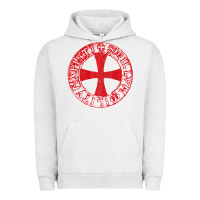 Pigment Lunar Rock Mens Crusader Knight  Knights Templar Cross T  Badge Urban Hoodie - longCreatives