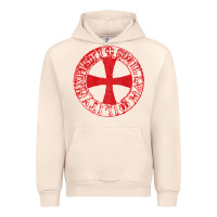 Sandshell Mens Crusader Knight  Knights Templar Cross T  Badge Urban Hoodie - longCreatives
