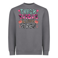 Storm Thick Thighs And Love Vibes Heavyweight Sweatshirt - CowhideDigitalArt