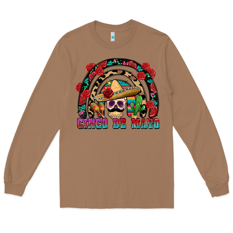 Cinco De Mayo Rainbow Long Sleeve Tee by FaDigitalArtStudio | Teevron