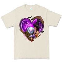 Bone Halloween Heart with Witch Premium Tee - texasbilliewilder
