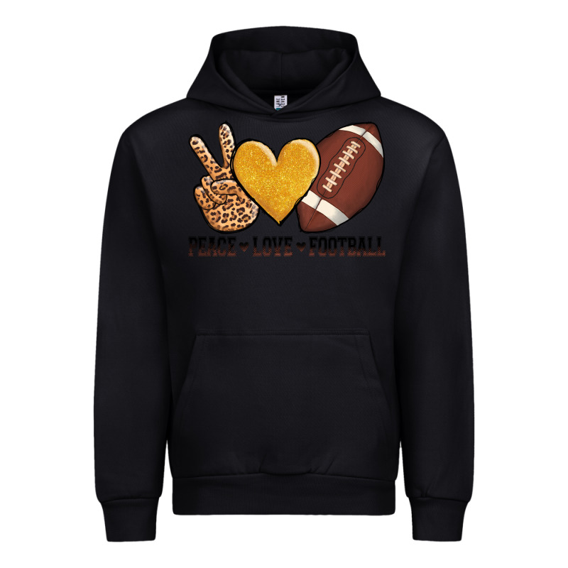Peace Love Football Revize Urban Hoodie by AdoDesignShop | Teevron