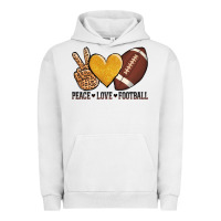Pigment Lunar Rock peace love football revize Urban Hoodie - AdoDesignShop