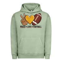 Pigment Oil Green peace love football revize Urban Hoodie - AdoDesignShop