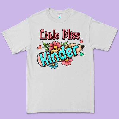 Little Miss Kindergarten Premium Tee Designed By Jasminsmagicworld