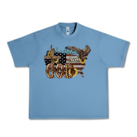 Pebble Blue One nation under god 4th of july Urban Heavy Tee - HowdyJamesFarm