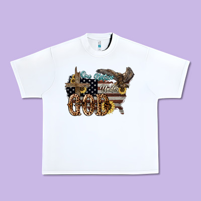 One Nation Under God 4th Of July Urban Heavy Tee Designed By Howdyjamesfarm