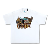 White One nation under god 4th of july Urban Heavy Tee - HowdyJamesFarm