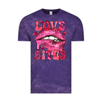 Cloud Purple Love bites Valentine's Day Vintage Tee - HowdyJamesFarm