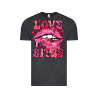 Vintage Black Love bites Valentine's Day Vintage Tee - HowdyJamesFarm