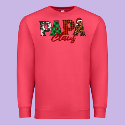 Papa Claus Premium Sweatshirt Designed By Barkaloodesign