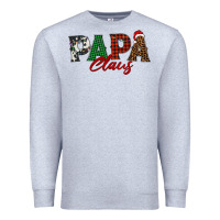 Heather Grey papa claus Premium Sweatshirt - BarkalooDesign