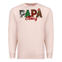 Pale Pink papa claus Premium Sweatshirt - BarkalooDesign