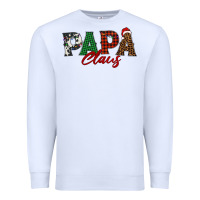 White papa claus Premium Sweatshirt - BarkalooDesign