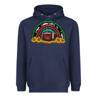 Navy merry christmas sunflower rainbow Heavyweight Hoodie - BarkalooDesign