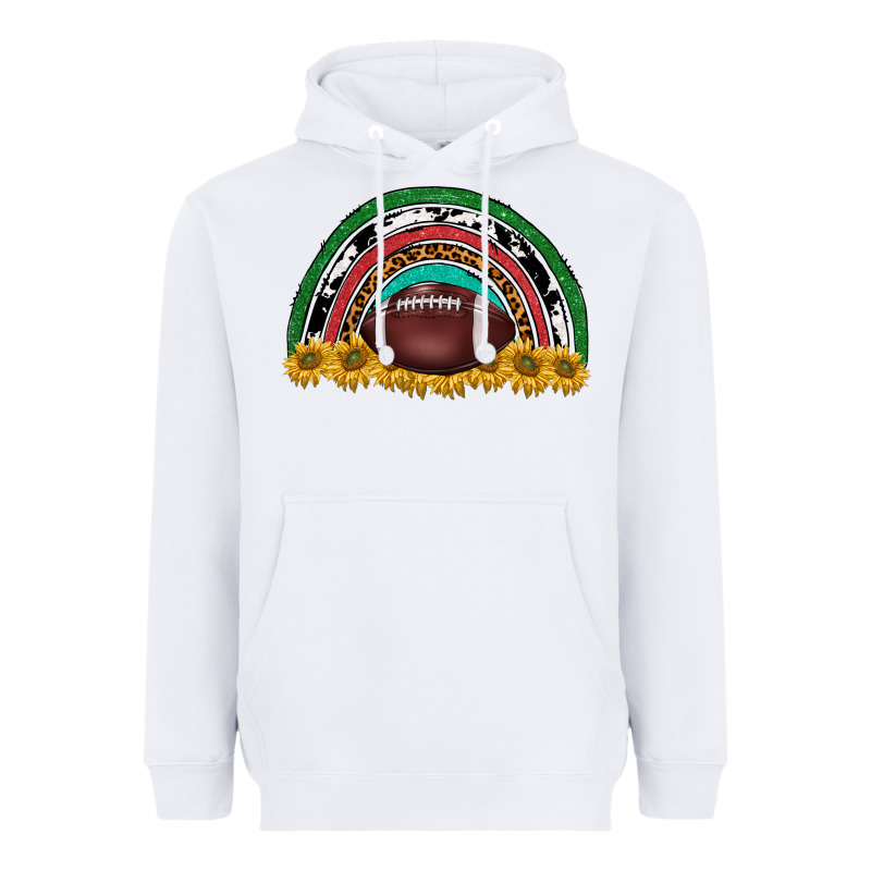 Merry Christmas Sunflower Rainbow Heavyweight Hoodie by BarkalooDesign | Teevron