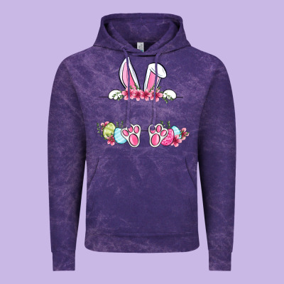 Easter Bunny Name Frame Vintage Hoodie Designed By Oliviacreatesart