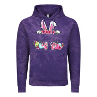 Cloud Purple Easter bunny name frame Vintage Hoodie - OliviaCreatesArt