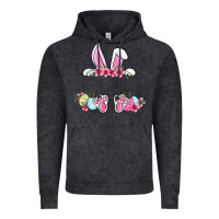 Vintage Black Easter bunny name frame Vintage Hoodie - OliviaCreatesArt