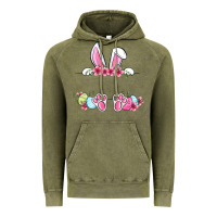 Vintage Olive Easter bunny name frame Vintage Hoodie - OliviaCreatesArt