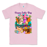 Bubblegum Pink Happy Easter Day truck Classic Tee - HowdyJamesFarm