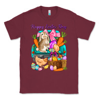 Burgundy Happy Easter Day truck Classic Tee - HowdyJamesFarm