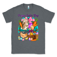 Charcoal Heather Happy Easter Day truck Classic Tee - HowdyJamesFarm