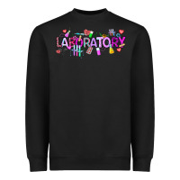 Black Valentine Laboratory Heavyweight Sweatshirt - CowhideDigitalArt