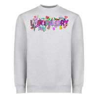 Heather Grey Valentine Laboratory Heavyweight Sweatshirt - CowhideDigitalArt