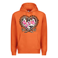 Carrot western cowhide heart Premium Hoodie - CowhideDigitalArt
