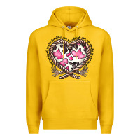Lemon western cowhide heart Premium Hoodie - CowhideDigitalArt