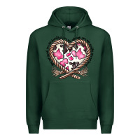 Sports Green western cowhide heart Premium Hoodie - CowhideDigitalArt