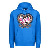 True Royal western cowhide heart Premium Hoodie - CowhideDigitalArt