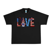 Black 4th Of July love gnome Urban Heavy Tee - HowdyJamesFarm