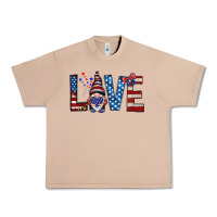 Burro 4th Of July love gnome Urban Heavy Tee - HowdyJamesFarm