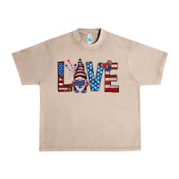 French Oak 4th Of July love gnome Urban Heavy Tee - HowdyJamesFarm