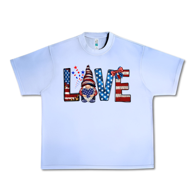 4th Of July Love Gnome Urban Heavy Tee by HowdyJamesFarm | Teevron