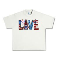 Pistachio 4th Of July love gnome Urban Heavy Tee - HowdyJamesFarm