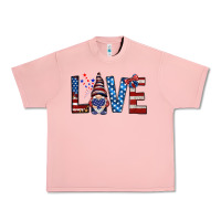 Salmon 4th Of July love gnome Urban Heavy Tee - HowdyJamesFarm