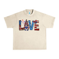 Sandshell 4th Of July love gnome Urban Heavy Tee - HowdyJamesFarm